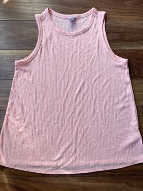 Old Navy Lightweight Ribbed Tank Top - Light Peach XS Summer Sleeveless